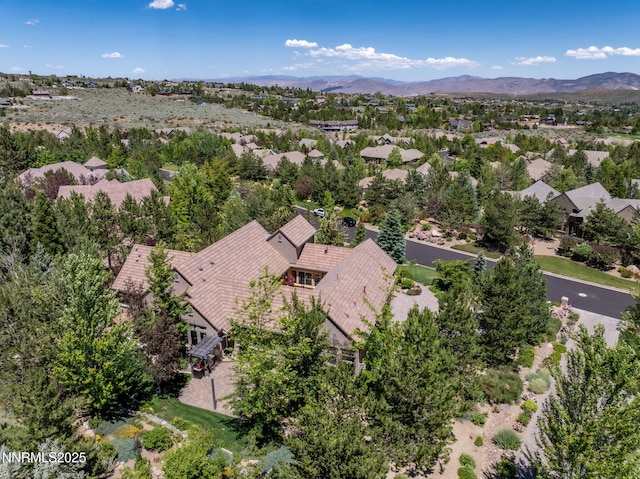 16956 Rue Du Parc Ave, Reno, NV 89511 - aerial view of property and surrounding area with a mountainous background