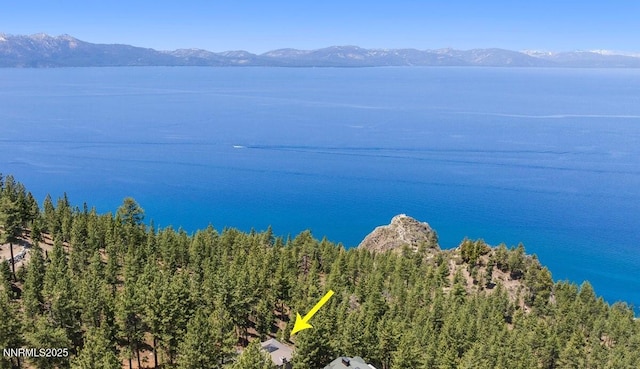 275 Chukkar Dr, Glenbrook, NV 89413 - water view featuring a mountainous background