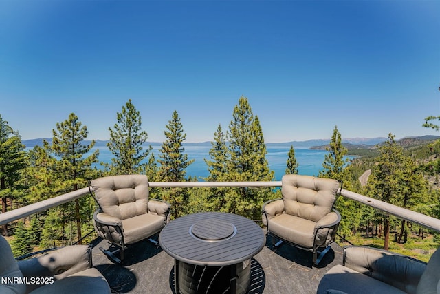 275 Chukkar Dr, Glenbrook, NV 89413 - deck featuring a mountain view