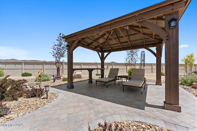 10 Diamond Strm Ct, Sparks, NV 89441 - fenced backyard with a gazebo and a patio area