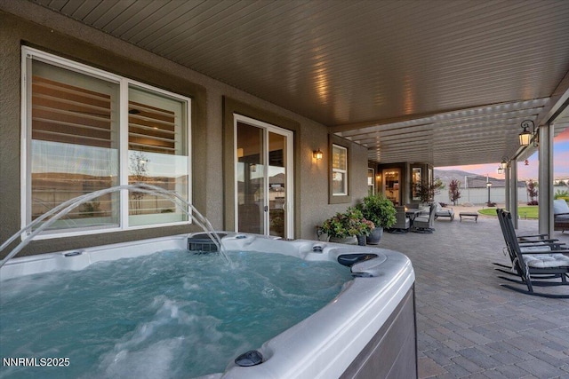 10 Diamond Strm Ct, Sparks, NV 89441 - view of patio featuring a hot tub