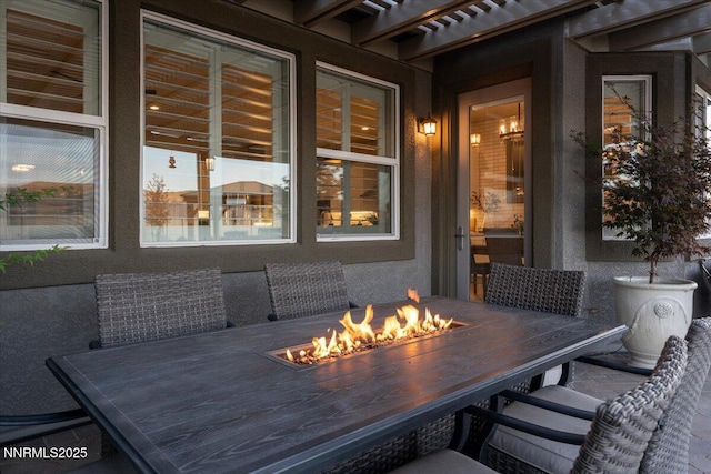 10 Diamond Strm Ct, Sparks, NV 89441 - view of patio / terrace featuring an outdoor fire pit