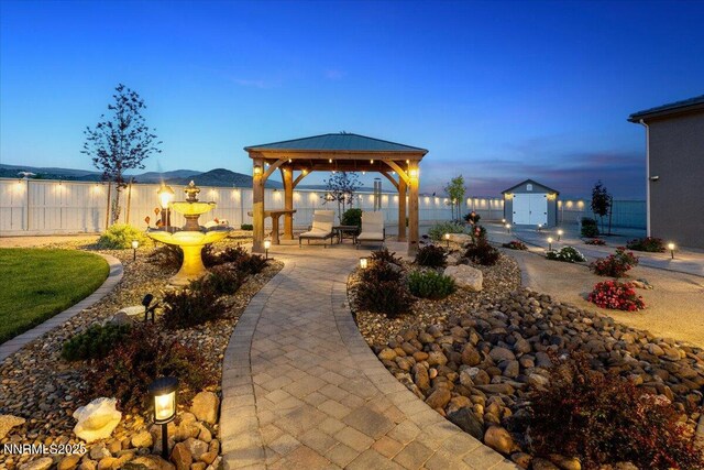 10 Diamond Strm Ct, Sparks, NV 89441 - view of yard featuring a gazebo and a patio