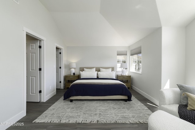 3323 Deer Ridge Ct, Reno, NV 89509 - bedroom with wood finished floors and vaulted ceiling