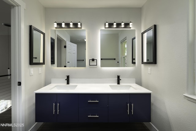 3323 Deer Ridge Ct, Reno, NV 89509 - bathroom with double vanity and baseboards