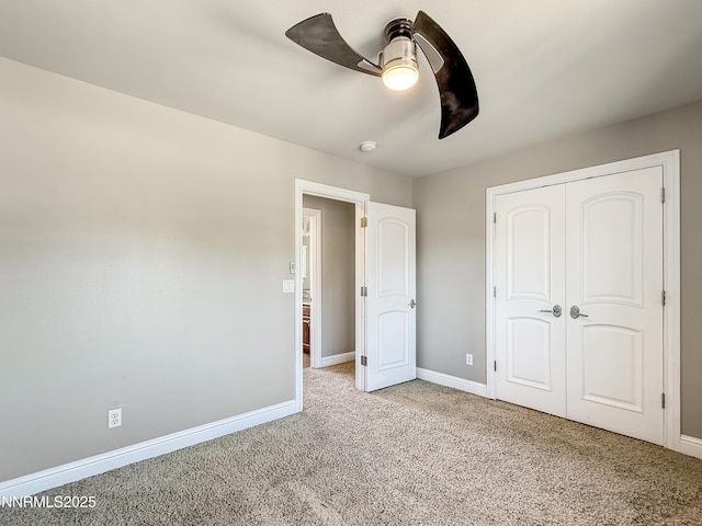 6348 Chilhowee Ct, Sparks, NV 89436 - unfurnished bedroom featuring carpet floors, a closet, and a ceiling fan
