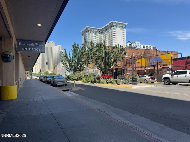 200 W 2nd St Unit 1107, Reno, NV 89501 - view of asphalt road with sidewalks, curbs, and street lights