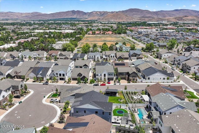 206 Criollo Ct, Reno, NV 89511 - aerial overview of property's location featuring nearby suburban area and a mountainous background