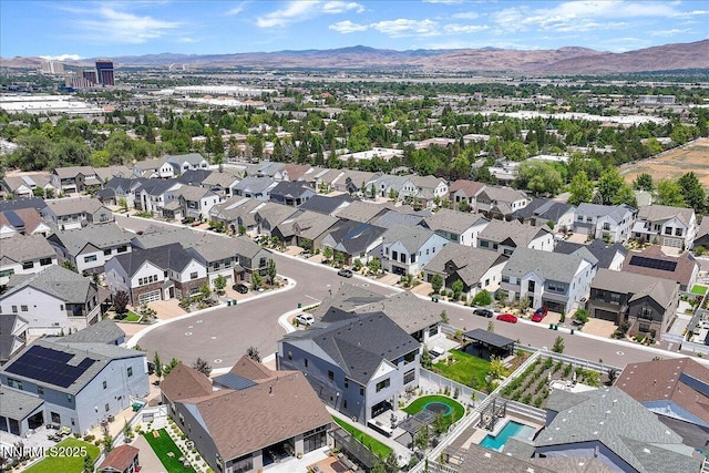 206 Criollo Ct, Reno, NV 89511 - aerial view of residential area with mountains and a pool