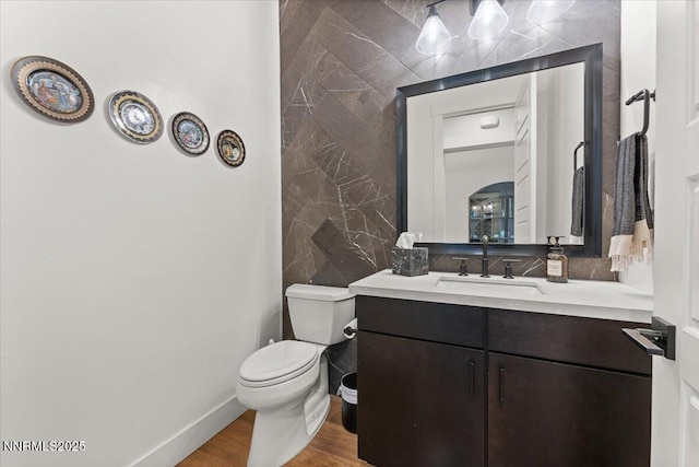 206 Criollo Ct, Reno, NV 89511 - half bathroom with vanity and wood finished floors