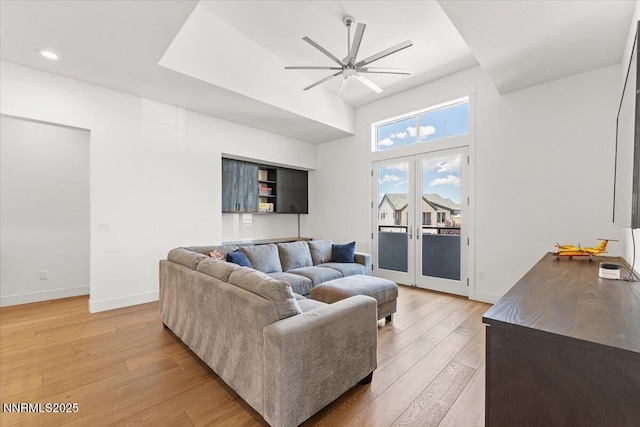 206 Criollo Ct, Reno, NV 89511 - living area featuring a ceiling fan and light wood-style flooring