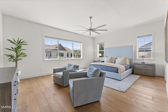 206 Criollo Ct, Reno, NV 89511 - bedroom featuring light wood-style flooring and a ceiling fan