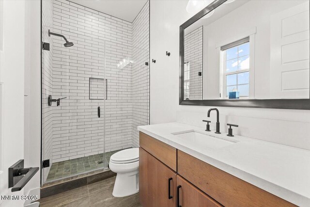 206 Criollo Ct, Reno, NV 89511 - bathroom with vanity, a shower stall, and tile patterned flooring