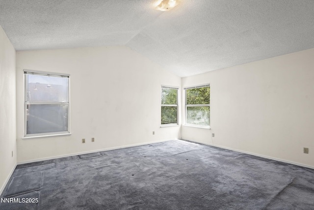 940 Skyway Dr, Reno, NV 89523 - carpeted empty room with lofted ceiling and a textured ceiling