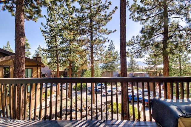 128 Holly Ln Unit B, Stateline, NV 89449 - view of wooden terrace