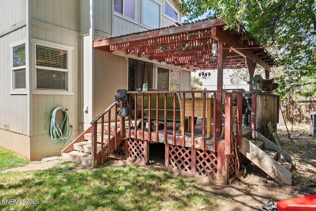 976 Leah Cir, Reno, NV 89511 - wooden deck featuring a pergola