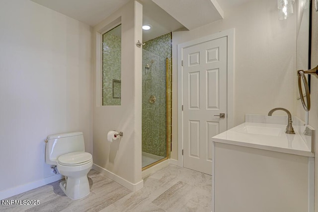 331 Tramway Dr Unit 17, Stateline, NV 89449 - bathroom with a shower stall, vanity, and wood finished floors