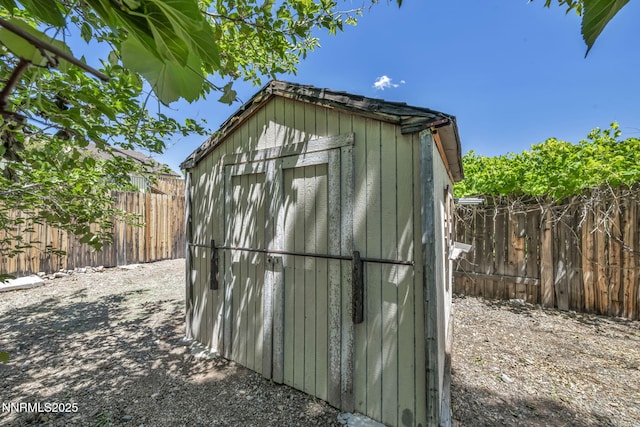 2182 Talladega Ct, Sparks, NV 89436 - view of shed with a fenced backyard
