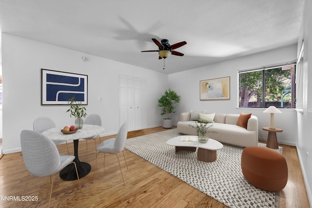 185 Marmot Dr, Reno, NV 89523 - living area featuring ceiling fan and wood finished floors
