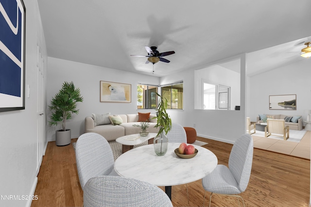 185 Marmot Dr, Reno, NV 89523 - dining space featuring ceiling fan and wood finished floors