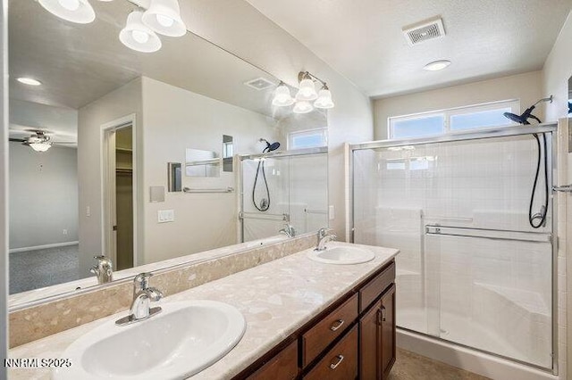 1825 Star Bright Way, Reno, NV 89523 - full bath featuring a shower stall, double vanity, and a spacious closet