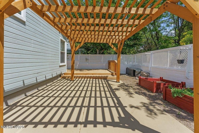7560 Lighthouse Ln, Reno, NV 89511 - fenced backyard with a patio area and a pergola