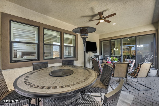 2109 Cast Iron Dr, Reno, NV 89521 - view of patio with outdoor dining area and a ceiling fan