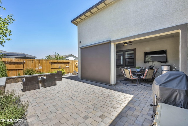 2109 Cast Iron Dr, Reno, NV 89521 - view of patio / terrace featuring outdoor dining space and a ceiling fan