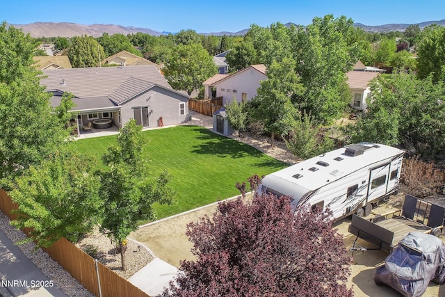 2605 Lerma Ct, Sparks, NV 89436 - aerial view of property and surrounding area with a mountainous background