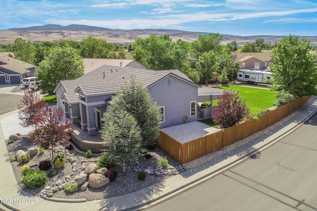 2605 Lerma Ct, Sparks, NV 89436 - aerial view of property and surrounding area featuring a mountain backdrop