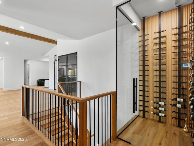 3662 Spirit Bluff Ct, Reno, NV 89511 - wine cellar featuring wood finished floors and recessed lighting