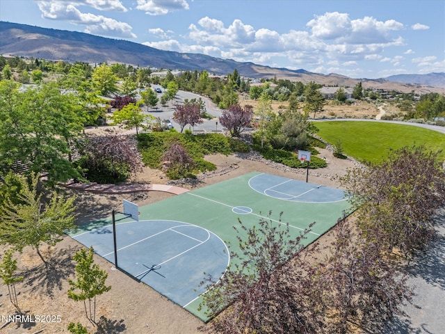 3662 Spirit Bluff Ct, Reno, NV 89511 - view of sport court with community basketball court and a mountain view