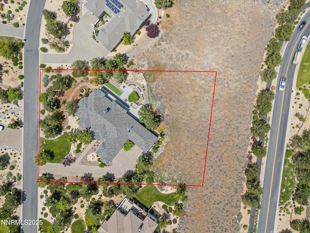3662 Spirit Bluff Ct, Reno, NV 89511 - aerial view of property's location with property parcel outlined