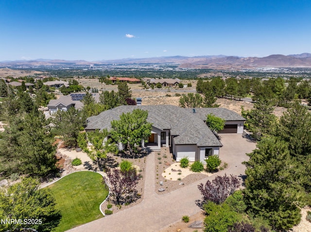 3662 Spirit Bluff Ct, Reno, NV 89511 - view from above of property with a mountain backdrop