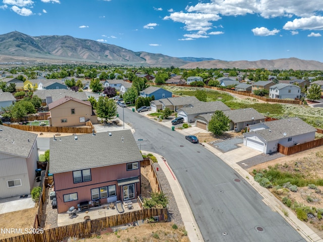 9698 Canyon Meadows Dr, Reno, NV 89506 - aerial view of residential area featuring a mountainous background