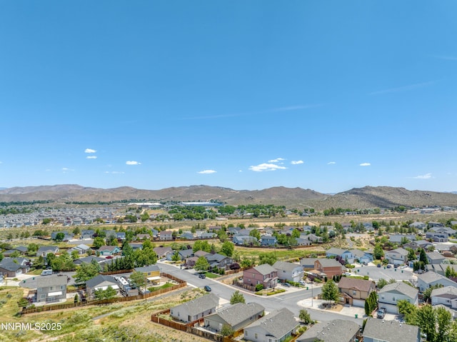 9698 Canyon Meadows Dr, Reno, NV 89506 - aerial perspective of suburban area with a mountain backdrop
