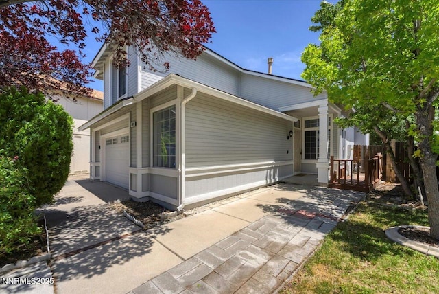 1592 Reno View Dr, Reno, NV 89523 - view of property exterior with a garage