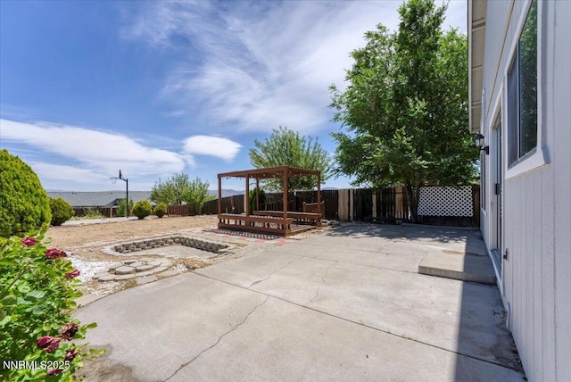 1592 Reno View Dr, Reno, NV 89523 - fenced backyard with a patio and a gazebo
