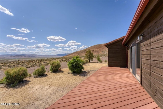 5455 Wild Horse Rd, Reno, NV 89510 - wooden deck with a mountain view