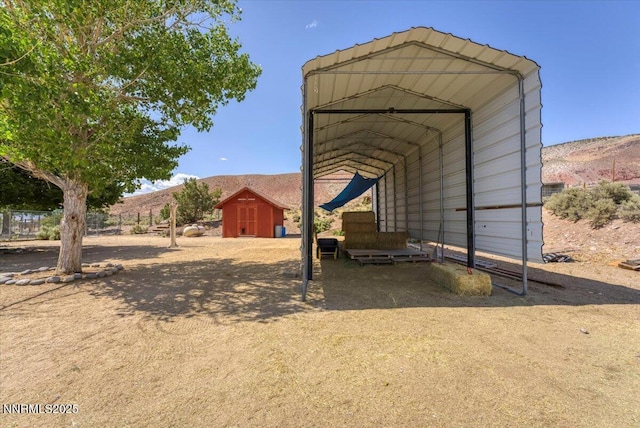 5455 Wild Horse Rd, Reno, NV 89510 - view of barn featuring a carport