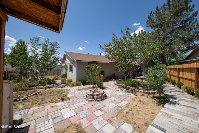 13250 Rolling Sage Pl, Reno, NV 89506 - view of patio with a fire pit