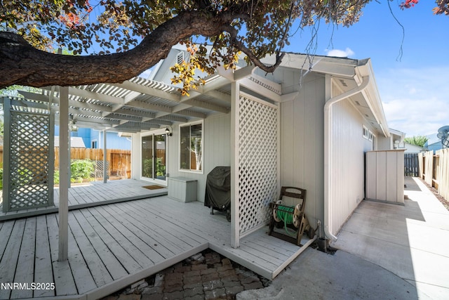 2787 Randolph Dr, Reno, NV 89502 - wooden deck featuring a pergola and a grill