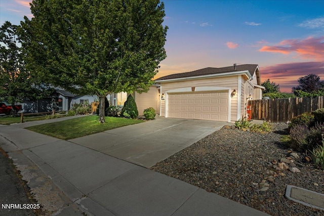9732 Autumn Leaf Way, Reno, NV 89506 - view of front of property featuring an attached garage and concrete driveway