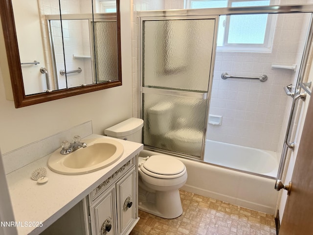 1685 Elmhurst Ave, Lovelock, NV 89419 - full bathroom with vanity and shower / bath combination with glass door