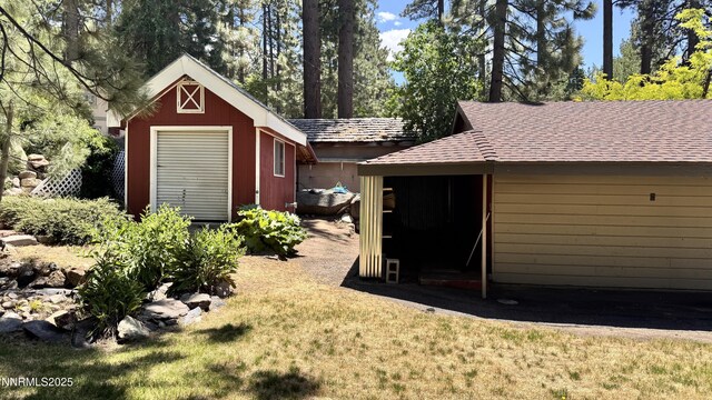 157 Cottonwood Dr, Stateline, NV 89449 - garage featuring a storage unit