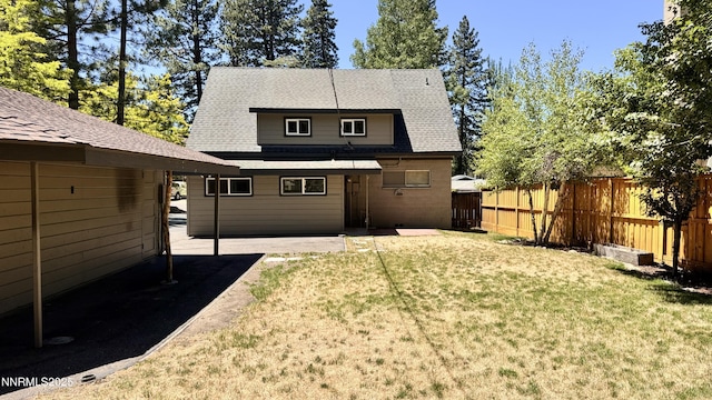 157 Cottonwood Dr, Stateline, NV 89449 - rear view of house with a patio area and roof with shingles