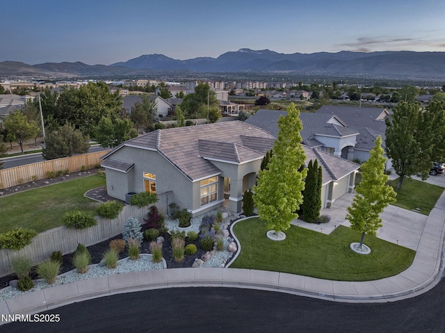 1660 Murrieta Ct, Reno, NV 89521 - aerial view of residential area featuring a mountain backdrop