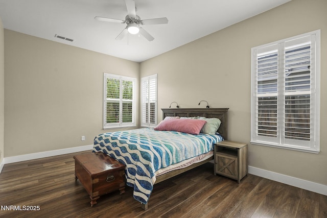 1660 Murrieta Ct, Reno, NV 89521 - bedroom featuring dark wood-type flooring and a ceiling fan