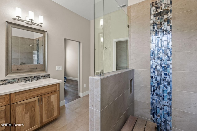 1660 Murrieta Ct, Reno, NV 89521 - full bathroom with a walk in shower and vanity