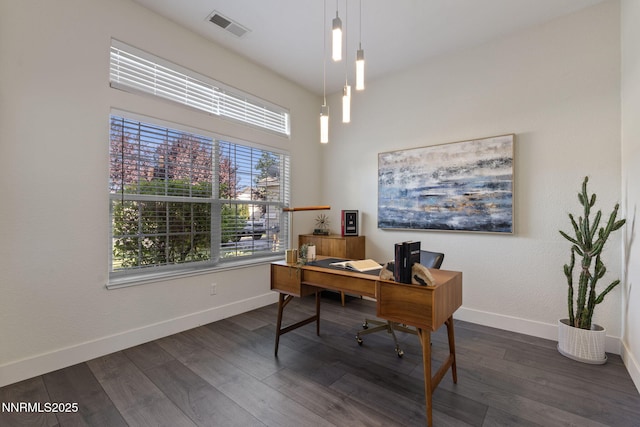 10265 Donnay Ct, Reno, NV 89521 - office space with baseboards and dark wood finished floors